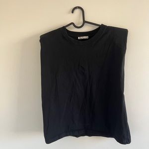 ZARA Padded Shoulder Muscle Tank
